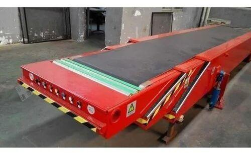 Mild Steel Telescopic Belt Conveyor, Length : 4000 Mm