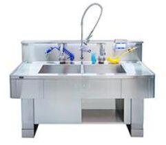 Stainless Steel Double Sink Wash Station