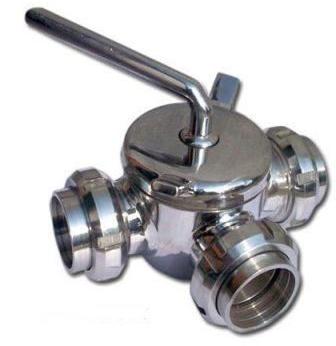 Pharma 3 Way Ball Valve TC End