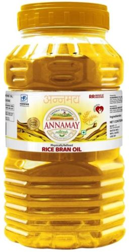 Light Yellow Liquid 5L Physically Refined Rice Bran Oil, For Snacks, Cooking, Certification : FSSAI Certified
