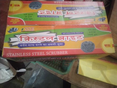 Crystal Bright 10gm SS Scrubbers, Grade : 430L