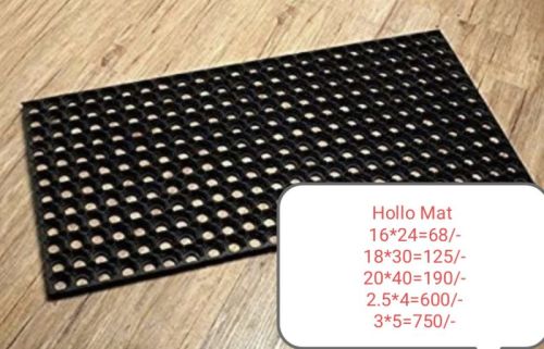 Rubber Hollow Mat, Size : Multisizes