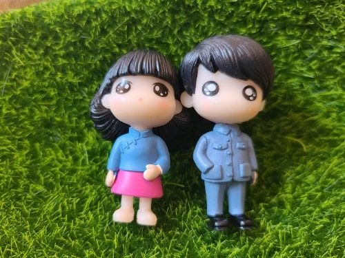 Polyresin Couple Fairy Garden Toys, Packaging Type : Carton Box