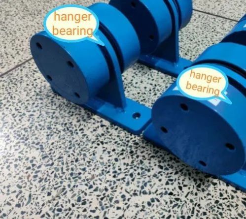 Blue Round Coated Mild Steel Hanger Bearing, For Secrew Conveyor, Packaging Type : Carton Box