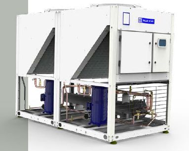 Single Phase Stainless Steel Electric Polished Star Rated Scroll Chiller, For Industrial, Voltage : 220V