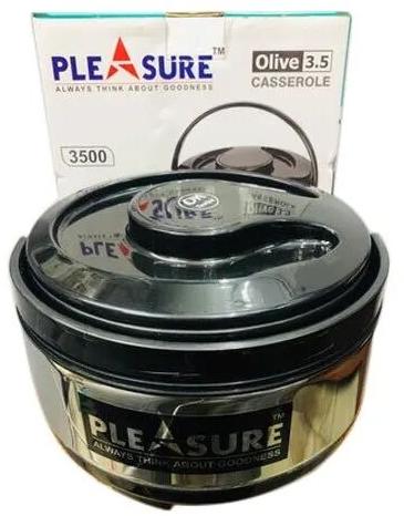 Pleasure Stainless Steel Casserole, Capacity : 1800 Ml