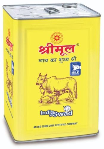 Yellow Liquid Shreemul Pure Cows Ghee, For Cooking, Worship, Certification : FSSAI