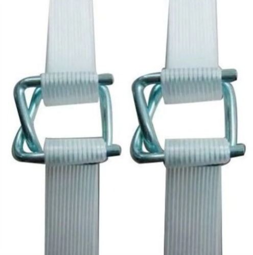 White Polyester Twisted Yarn Composite Strap, For Packaging, Pattern : Plain