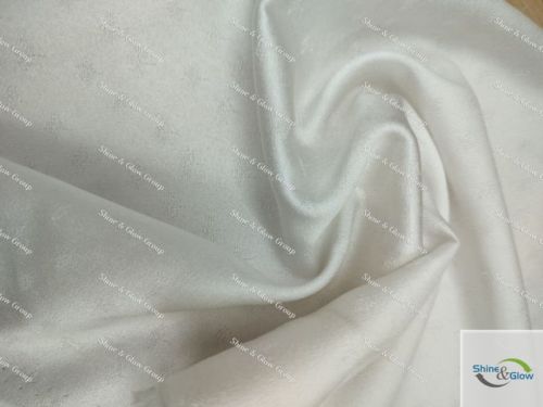 Polyester Non-Stretch White Fabric Stocklot, For Lining, Industrial Use, Apparel/Clothing, Pattern : Plain