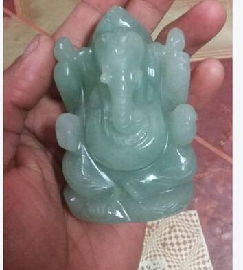 Polishing Green Aventurine Ganesha, Size : 3 Inch