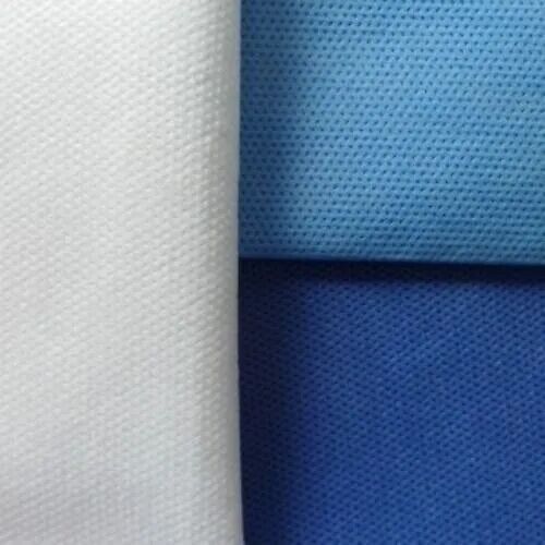 Polypropylene(PP) Sms Fabrics, Color : WHITE BLUE