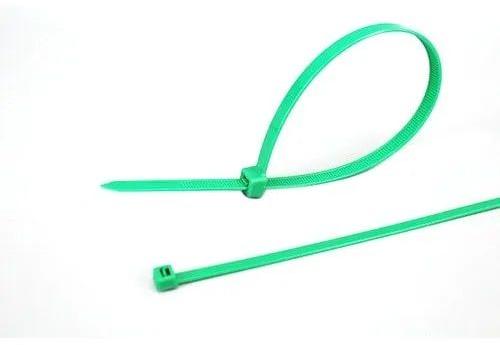 Polished Green Plastic Cable Ties, Length : 100-450mm