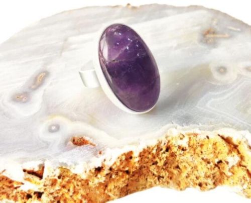 Oval Amethyst Rings, Shape:Oval, Drop