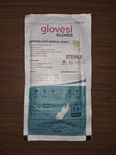 GLOVESI Polished 100-150gm Surgical Gloves, Variety : Single Edge