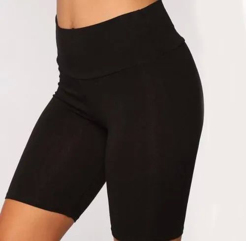 Ladies High Waist Cotton Shorts, Size : All Sizes