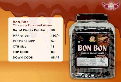 Bon Bon Chocolate Flavoured Wafers, Packaging Type : Plastic Box