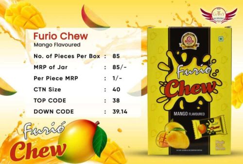 Furio Chew Mango Flavoured Toffee, Taste : Sweet