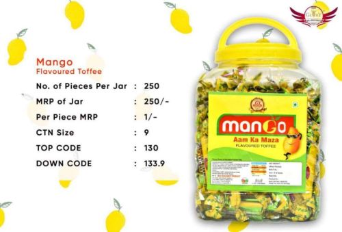 PPS Solid Mango Flavoured Toffee, Packaging Type : Plastic Box