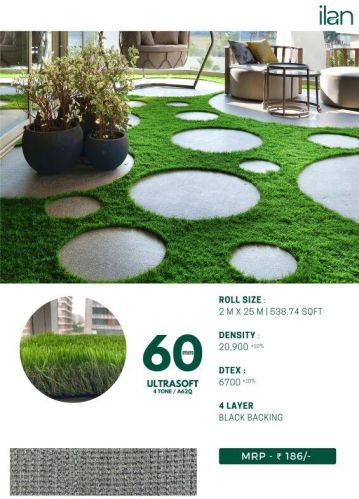 60 Mm Ultra Soft Lawn Grass, Size : Multisize