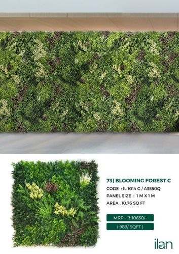 Blooming Forest C Green Wall, For Indoor, Outdoor, Feature : Durable, Easy To Place, Fad-less, High Strength