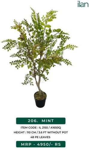 Mint 2155 Decorative Artificial Plants, Size : 3.6 FT