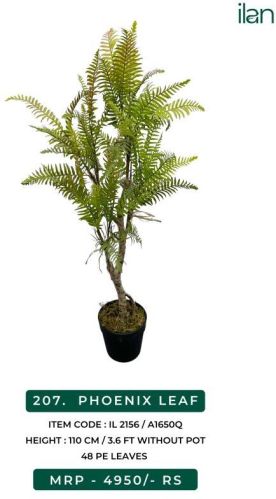 Phoenix Leaf Decorative Artificial Plants, Size : 3.6 FT