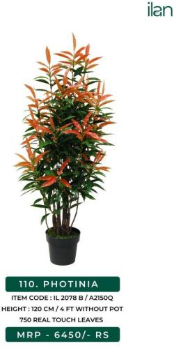 Photonia 2078 B Decorative Artificial Plants, Size : 4 FT