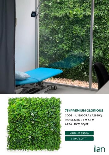 Premium Glorious Artificial Green Walls, For Indoor, Outdoor, Feature : Durable, Easy To Place, Fad-less