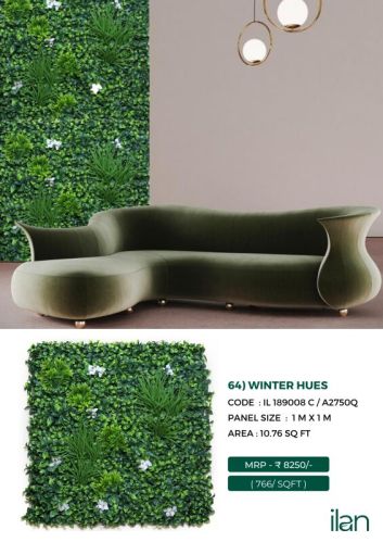 Winter Hues Artificial Green Walls, For Indoor, Outdoor, Feature : Durable, Easy To Place, Fad-less