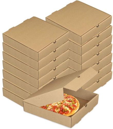 Printed Kraft Paper Pizza Box 12x12inch, 11x11inch, 10x10inch