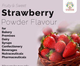 Strawberry Powder Flavour, For Food Flavor, Color : Red