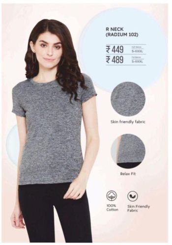 F/s - 102 Ladies Round Neck Radium T-shirt