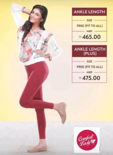 Ladies Plus Size Ankle Legging