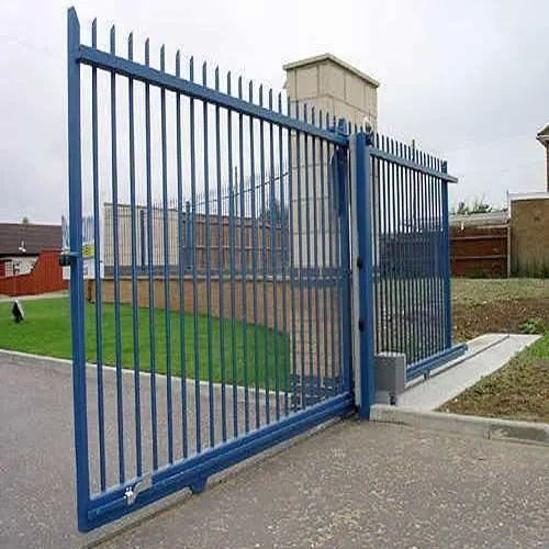 Mild Steel Automatic Sliding Gate, For College, Outside The House, Parking Area, School, Feature : Anti Zunk