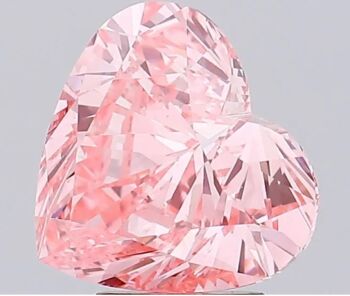 Polished Pink Heart Diamond For Jewellery Use