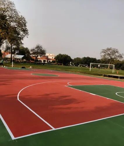 4800 Square Feet Acrylic Synthetic Basketball Court