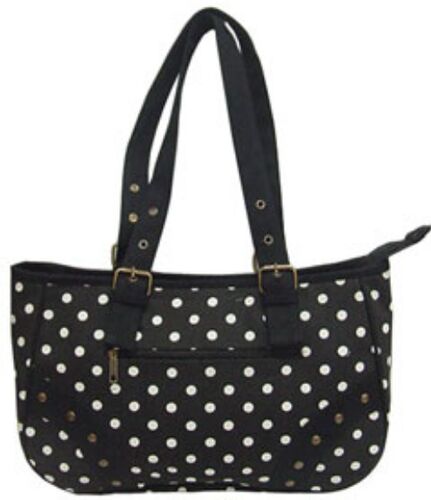 Mono Polka Handbag, Size : 15 X 10 Inch