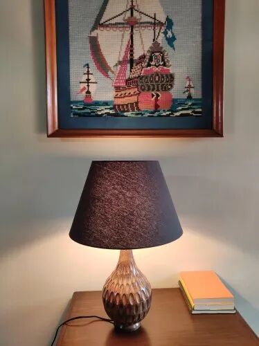 LED Wooden Table Lamp, Size : 7'X 7'X 18' Inches
