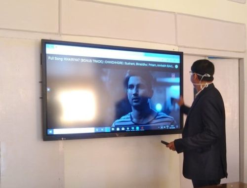 AdvanceTech India Interactive Panel, Color : Black