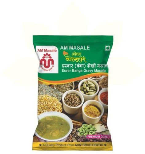 AM Masale Blended Esvar Banga Gravy Masala, For Cooking, Packaging Size : 20 Gm