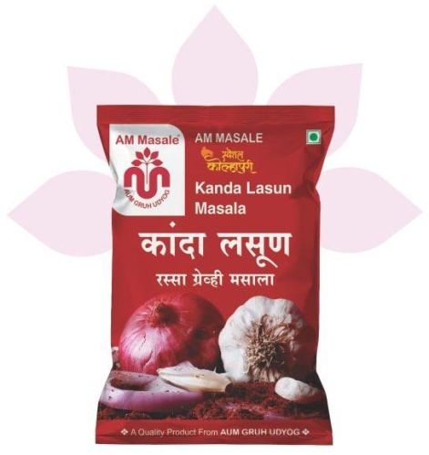 AM Masale Blended Kanda Lasun Masala, For Cooking, Packaging Size : 20 Gm