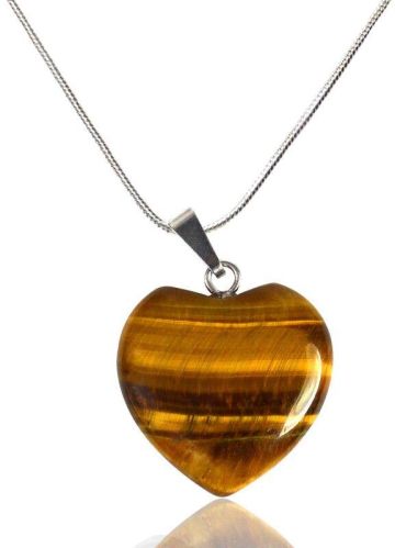 Heart Shape Tiger Eye Pendant