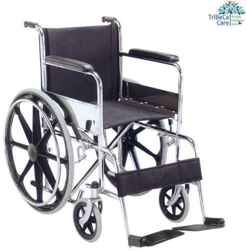 Manual Polished Folding Wheelchair For Handicaped Use, Hospital Use