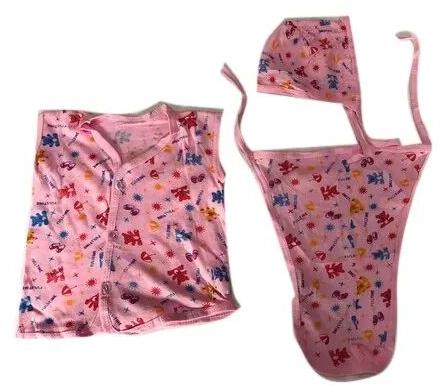 Printed Cotton Baby Dress Set, Age Group : 0-1yr