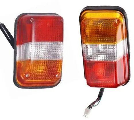 ABS Plastic Three Wheeler Tail Light, Size : 6 Inch ( Length)