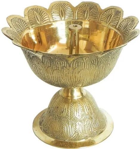 Brass Round Diya, Style : Antique