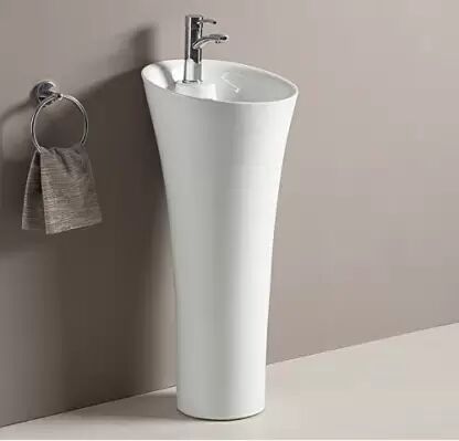 Ceramic Pedestal Wash Basin, For Home, Hotel, Restaurant, Size : Multisize