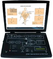 Black ECG Cum Heart Rate Monitor