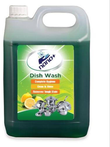 5 Liter Green Dishwash Gel, Packaging Type : Plastic Bottle