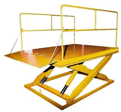 Hydraulic Scissor Lift Table, Color : Yellow